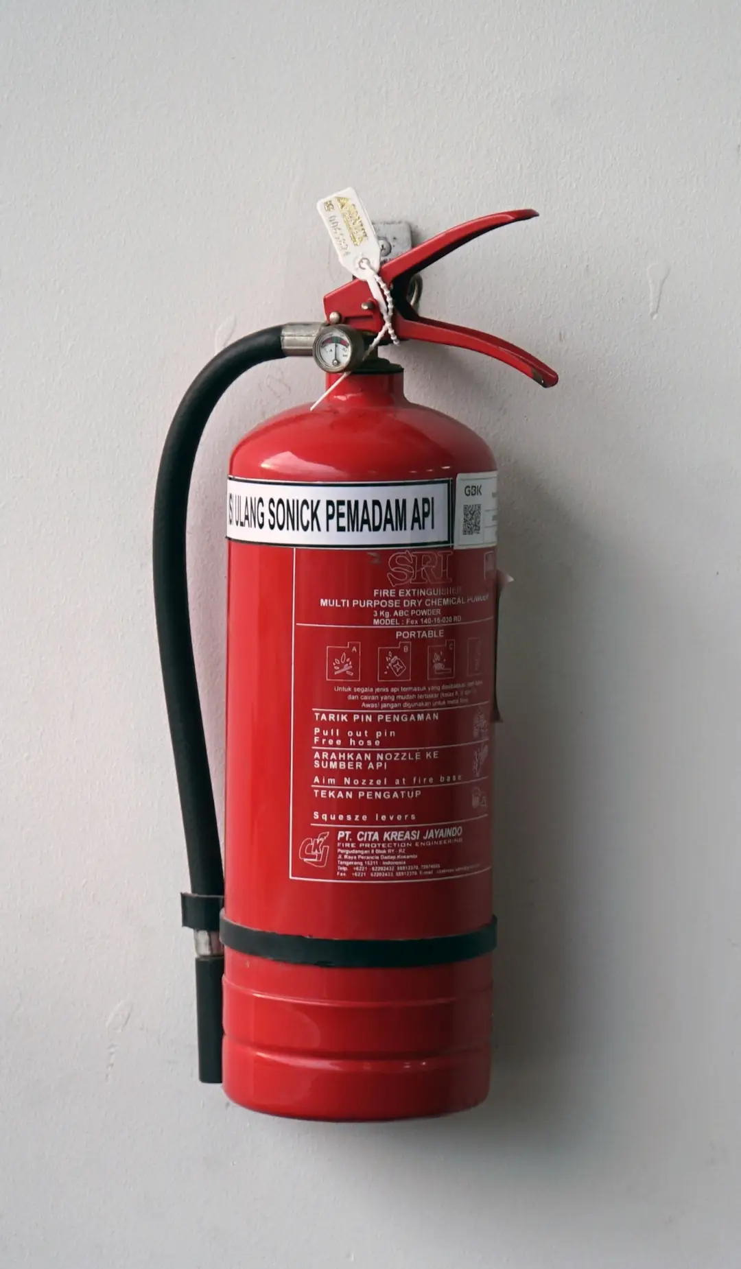 Fire extinguisher testing by VQS Fire at a building located in Sydney