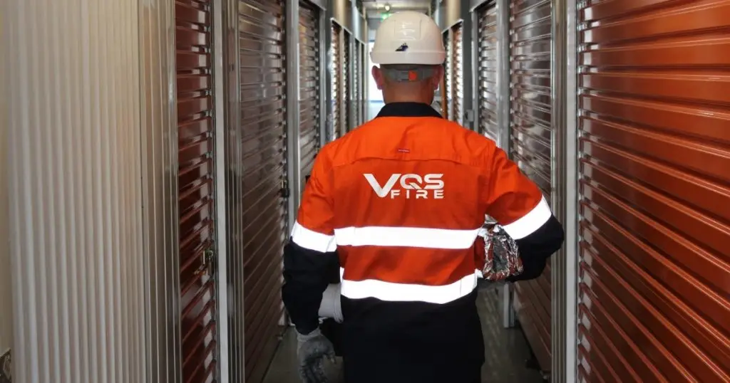 VQS Fire technician team inspecting fire equipment for Sydney building