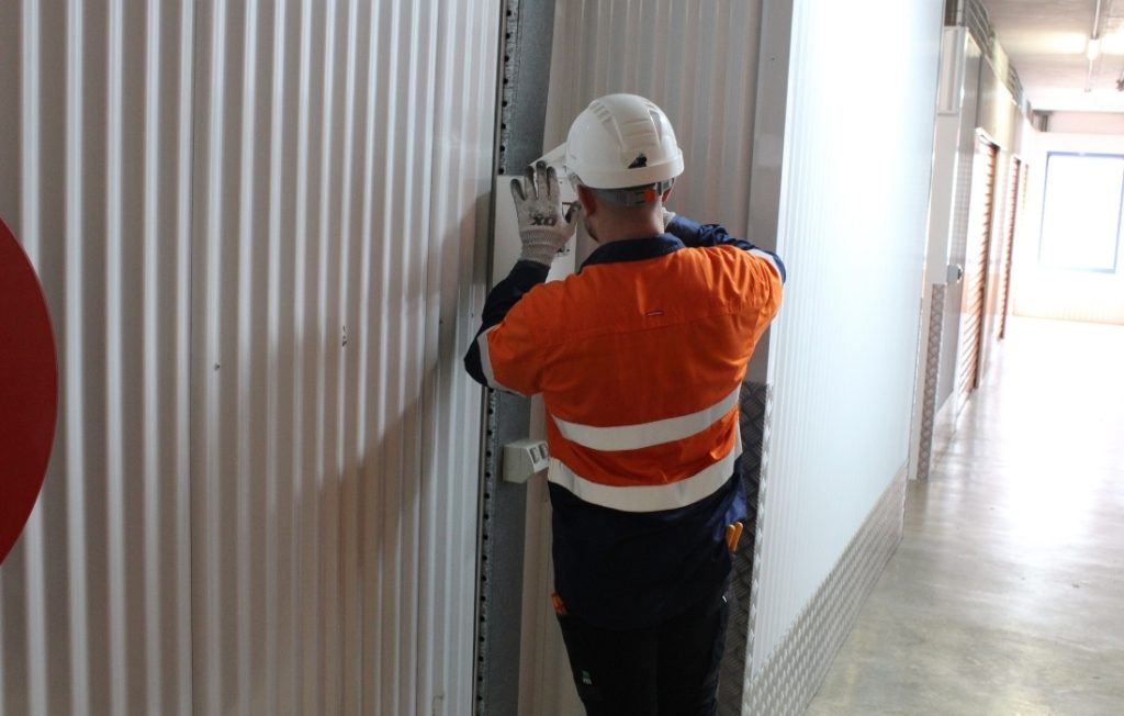 VQS Fire installing fire safety equipment for a building in Bondi